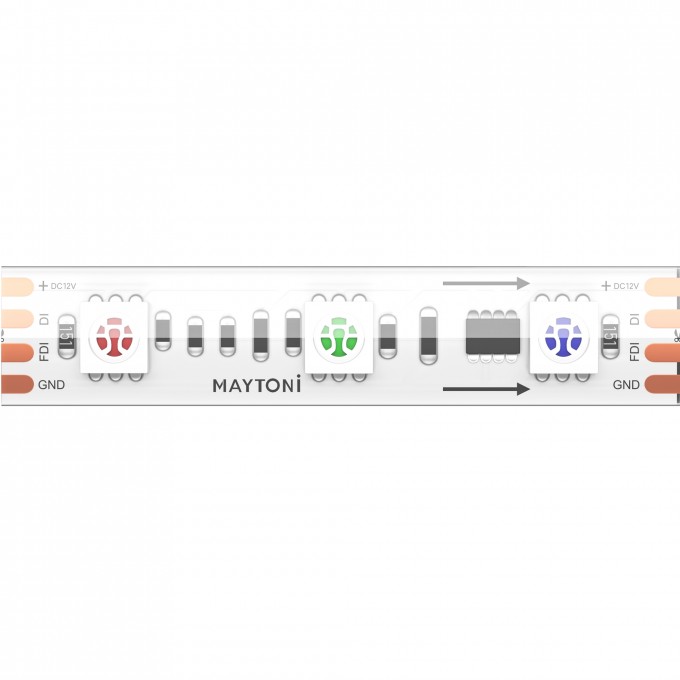 Светодиодная лента Ultra 14,4 Вт/м RGB 12V IP68 MAYTONI SPI 201245