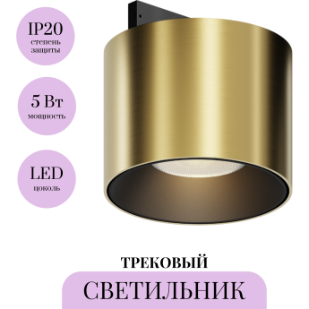 Трековый светильник MAYTONI ALFA S LEVITY TR188-1-5W3K-M-BBS