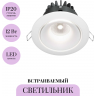 Встраиваемый светильник MAYTONI YIN DL031-L12W4K-D-W